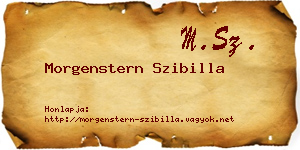 Morgenstern Szibilla névjegykártya